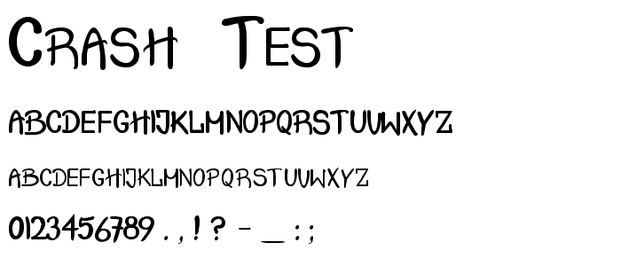 Crash  Test font
